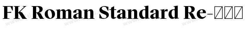 FK Roman Standard Re字体转换